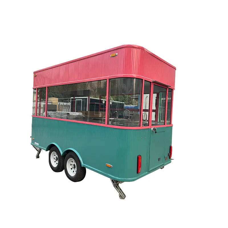 Camion de nourriture mobile OEM Street Mobile Food Trailer Chariot avec certification CE Remorques de restauration personnalisées à vendre