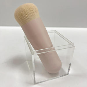 แปรงแต่งหน้าคาบูกิแบบพกพา ขนแปรงสังเคราะห์ ด้ามอลูมิเนียม รักษ์โลก ด้ามจับสั้น เหมาะสำหรับการเดินทาง พร้อมโลโก้สั่งทำได้ - Product Image 5