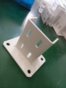 Pieds de nivellement réglables en acier au carbone avec revêtement en poudre blanc/gris Supports de montage au sol à un côté Plaques de <span class=keywords><strong>base</strong></span> pour aluminium - Product Image 3