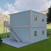 Casa Contenedor Modular de Lujo con Panel Sándwich de Acero Plegable Prefabricado, Diseño Moderno, Instalación Rápida, Color Personalizado para Construcción