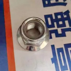 Factory Direct Customized DIN 6926 Stainless Steel Hex Flange Nut With Nylon Insert For Welding 304/316