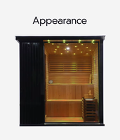 Harga Pabrik Ruang Sauna Kayu Multi-model Indoor dan Outdoor dengan Pemanas Inframerah Jauh