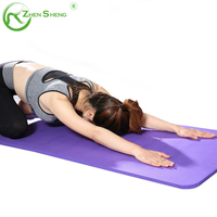 Tapis de yoga Zhensheng à résistance glissante en NBR, tapis de yoga personnalisé imprimé, ODM, tapis d'exercice antidérapant pour usage extérieur et intérieur