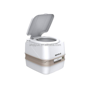 WC portable en plastique RV 12L <span class=keywords><strong>pour</strong></span> <span class=keywords><strong>camping</strong></span> en plein air, caravane, toilettes portables à chasse d'eau automatique - Product Image 1