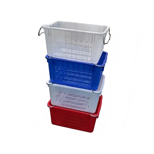 Panier de cueillette et de stockage robuste en treillis plastique antirouille, empilable, pour l'agriculture et la récolte de fruits, Shandong Inorder - Product Image 1