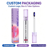 2026 Vente en gros, logo personnalisé, marque privée, gloss à lèvres minéral hydratant longue tenue, waterproof, peel-off, effet liner et teinte