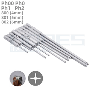Mũi Tuốc Nơ Vít Chính Xác Phillips Điện Dài Thêm 50-300Mm Ph00 Ph0 Ph1 Ph2 Với Tay Lái Chéo 800 801 802 - Product Image 1