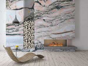 <span class=keywords><strong>Notre</strong></span> <span class=keywords><strong>Dame</strong></span> rose marbre dalle moderne poli résistant à l'eau étanche intérieur/extérieur mur Design salle de bain salon escalier - Product Image 6