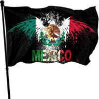 Drapeau bannière combiné Amérique-Mexique, amitié entre les États-Unis et le Mexique, 3x5, 100D