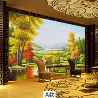 Kain Dinding Anti Air Motif Hewan Tradisional Non-Woven untuk Rumah, Apartemen, Ruang Tamu, Latar Belakang Sofa, Mudah DIY