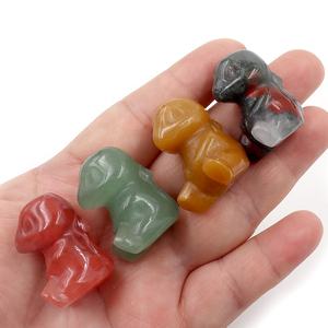 30mm Natural Crystal Healing Gem Stone Cute Cartoon <strong>Pokemoned</strong> Charmander Crystal Carving Animal for Home Decoration Gift - Product Image 3