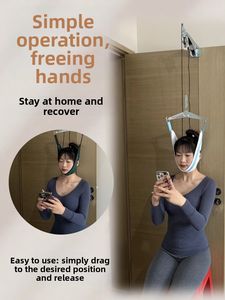 도어형 경추 견인 벨트 홈 의료 재활 견인 장치 목 견인 장치 목 지지대 및 고정 - Product Image 5