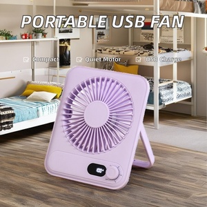 Ventilador de Pie USB Recargable Portátil, Plegable, con Pantalla LED, 100 Velocidades, Enfriador de Aire Acondicionado Eléctrico, Pequeño, para Uso en Exteriores y Escritorio - Product Image 3