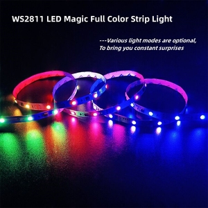 El punto de interrupción de 4 pines continúa SMD 5050 luz RGBLED direccionable 12V60LED/m16703 IC píxel programable <span class=keywords><strong>RGB</strong></span> tira de luz inteligente - Product Image 3