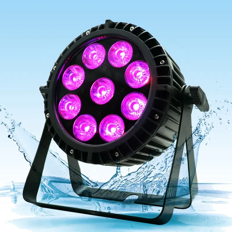 News!! Lower Price IP65 waterproof Stage Light 9x12W LED Battery Par Light wedding outdoor led stage lights