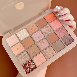 New 20 Colors Nude Glitter Eyeshadow Matte Shimmer Long Lasting Waterproof Mineral Powder Eye Shadow Makeup Kit