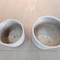 Vente du fabricant 2024 Nouvelle mode Grandes décorations d'intérieur et de jardin Pots de fleurs en ciment faits à la main Écologiques Exposition au sol