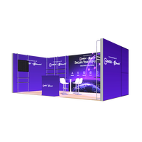 10x20 aluminium SEG LED salon rétro-éclairé mur TV étagère vêtements affichage boîte à lumière outil gratuit salon stand