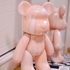 Premium DIY Fluid Bear lienzo en blanco superficie lisa vinilo hormiga lindo fluido Bear DIY Fluid Bear para pintura creativa - Product Image 1