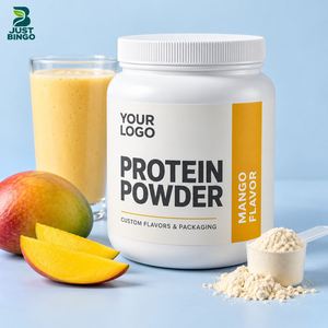 Poudre de protéines halal en marque blanche, fournisseur OEM avec personnalisation des saveurs et conception d'étiquettes pour la nutrition sportive - Product Image 1