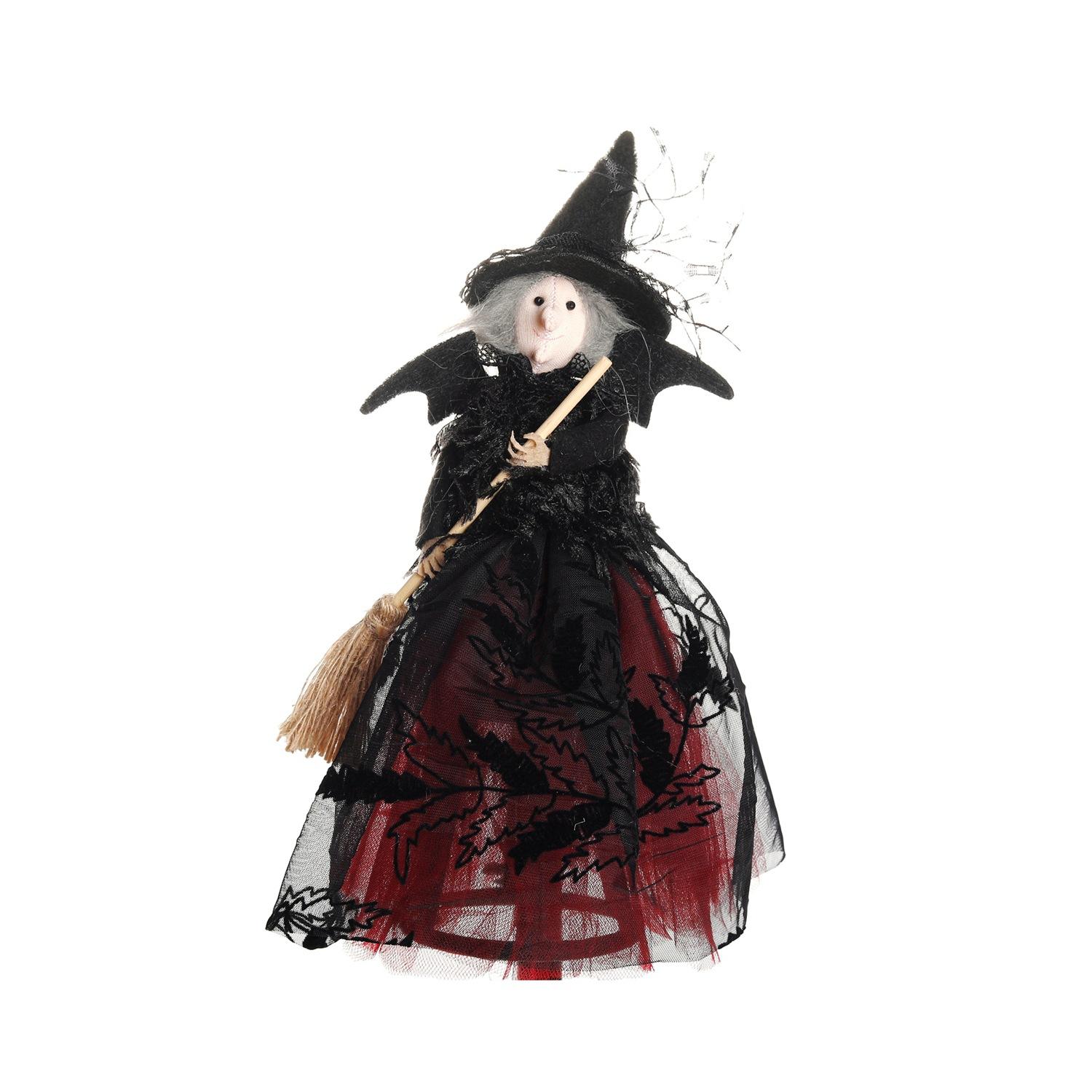 Red witch ornaments