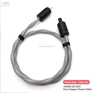 Hi-End accufase ac/us สายไฟ HIFI 5N OCC พร้อมปลั๊ก EU สำหรับเครื่องขยายเสียงซีดีเครื่องเล่นดีวีดีและจอมอนิเตอร์ - Product Image 4