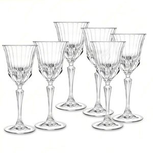 Set di 6 Calici da Vino in Cristallo Adagio 28cl - Eleganti e Brillanti Bicchieri da Cocktail per Ristorante, Vino e Champagne - Product Image 1