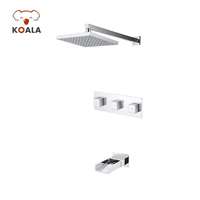 Robinet de douche cascade électrique à poignée unique Koala China en laiton chromé avec garantie de 5 ans, design moderne