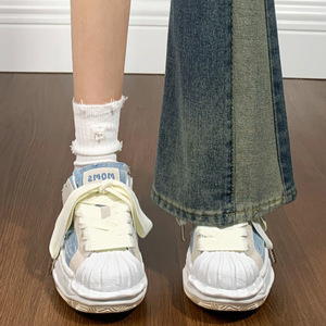 Winter Sporty Fashion Sports Shoes Cushioning Anti-slip <b>Waterproof</b> Genuine Leather Upper Fabric Mesh Casual Walking All Seasons - Product Image 3