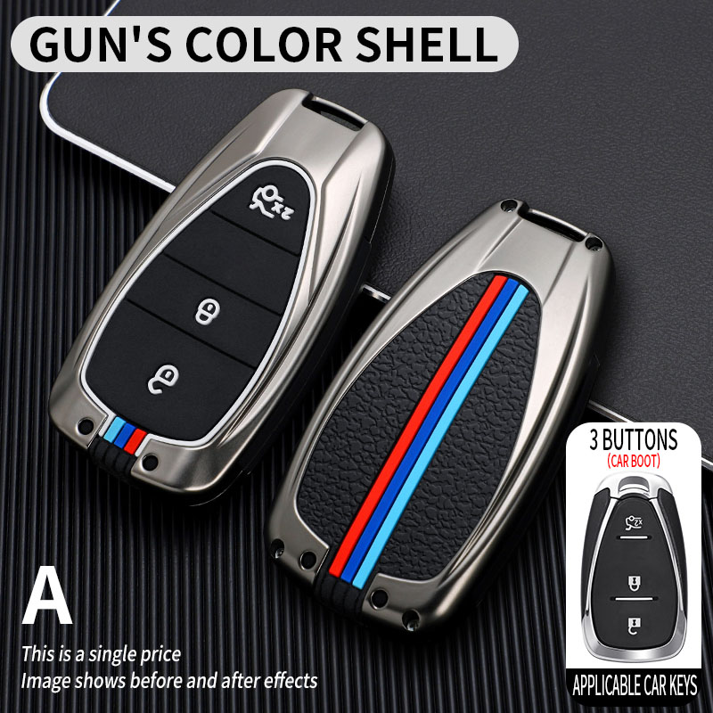 3 Button Boot Gun Metal