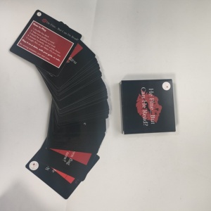 Fabricant de papier personnalisé impression fête ivre famille Couple adultes jeu de cartes à jouer jeu boîte de jeu ensembles <span class=keywords><strong>IL</strong></span> FIN mais PEUT-<span class=keywords><strong>IL</strong></span> LIRE - Product Image 6