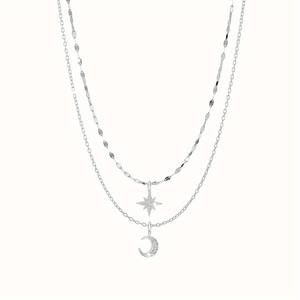 Collier multi-rangs avec pendentif papillon et perle pour femmes, ensemble de collier ras du cou, bijoux plaqués or, chaîne en alliage - Product Image 5