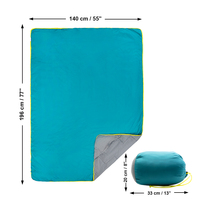 YumuQ 20D Ripstop-couverture en Nylon DWR confortable et ultralégère pour l'extérieur, avec rembourrage isolant en Fiber de coton gsm 200