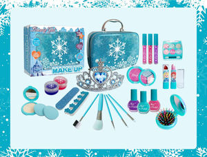 Kit de Cosméticos de Plástico para Niñas, Juego de Maquillaje de Juguete No Tóxico para Preescolares, Caja de Colores, Venta al Por Mayor - Product Image 2