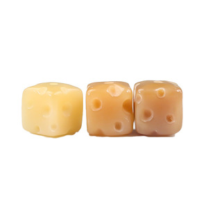 Perles d'espacement en forme de fromage Bodhi pour la fabrication de bijoux, accessoires de bracelet et pendentifs DIY, style petit cube de sucre, aspect jade blanc - Product Image 4