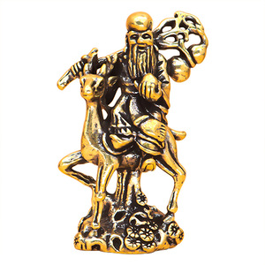 รูปปั้นทองสัมฤทธิ์ <span class=keywords><strong>Fu</strong></span> <span class=keywords><strong>Fu</strong></span> <span class=keywords><strong>Shou</strong></span> Star ใหม่ห้องนั่งเล่นสไตล์จีนสำนักงานสำนักงานเดสก์ท็อปบริษัทตกแต่งบ้านขนาดใหญ่ - Product Image 1