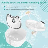 Fontaine à eau électrique automatique et écologique pour animaux de compagnie, distributeur d'eau de 2,6 L pour chats et chiens