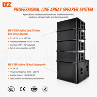 Système de haut-parleurs Line Array professionnels à renforcement actif, 10 pouces + caisson de basses de 18 pouces, pour événements, fêtes et spectacles
