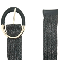 Ceinture élastique réglable OEM avec boucle en alliage, confortable, légère, douce, tendance, décorative, en sangle extensible, sans trous