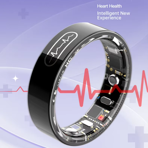 Anillo Inteligente con Monitor de <span class=keywords><strong>Apnea</strong></span> del Sueño, Anillo Inteligente de Salud con ECG de Alta Calidad, Anillo Inteligente con Monitor de Temperatura Corporal y Frecuencia Cardíaca para Hombres y Mujeres - Product Image 2