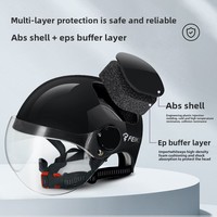 Casque Demi-Coque Unisexe en ABS Certifié 3C pour Véhicule Électrique, Logo Personnalisé, Réglable, Nouveau Design de Sécurité FK103 1 - Vente en Gros Fabricant