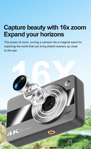 Yuniq 2025 2.4 Inch HD Screen 64MP Ultra High Definition Camera Built-in Fill Light 16X Rechargeable 650mAh H11 Mini Digi Cam Mi - Product Image 3