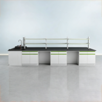 Banc de laboratoire en acier pour hôpital et école, poste de travail sur pied, table îlot de laboratoire pour les laboratoires de recherche