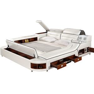 Cama Multifuncional con Almacenamiento y Masaje, Muebles de Dormitorio, Gran Oferta 2025 - Product Image 1