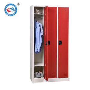 Armoire en acier à 3 portes avec miroir, design moderne, armoire en métal - Product Image 5