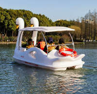 Bateau à pédales en forme de cygne pour 2 ou 4 personnes, nouveau design, parc aquatique, pédalo pas cher, pédale en fibre de verre, vélo à pédales en forme de cygne à vendre