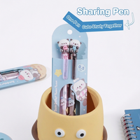 Stylo Gel Mignon Otter Marin 0,5 mm Encre Noire Dessin Animé Animal Cadeau Papeterie pour Étudiants École Bureau