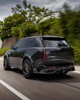 Kit carrosserie large en fibre de carbone style MSR modifié et amélioré pour Land Rover Range Rover Vogue, comprenant lèvre avant, diffuseur arrière, capot et élargisseurs d'ailes