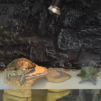 Boîte de cachette pour reptiles en résine, tronc d'arbre, grotte cachette, habitat pour tortues, plateforme de basking, grotte de retraite pour petits animaux, serpents et reptiles