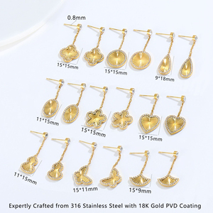 أقراط أذن فاخرة على شكل زهرة الأوركيد للفتيات، مصنوعة من الذهب عيار 18 قيراط مع زركون، مقاومة للصدأ ومعتمدة للنساء - Product Image 5